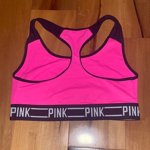 NWOT - VICTORIAS SECRET PINK NEON SPORT BRA -SMALL - Picture 3 of 4